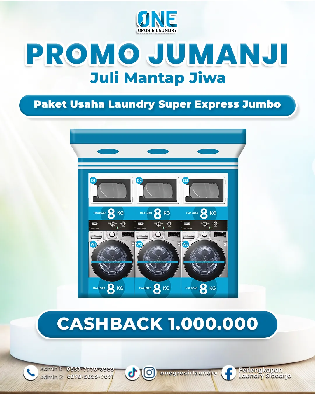 Promo Paket Usaha Laundry Kiloan Terlengkap